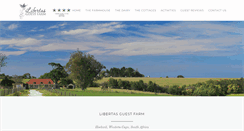 Desktop Screenshot of libertasguestfarm.co.za